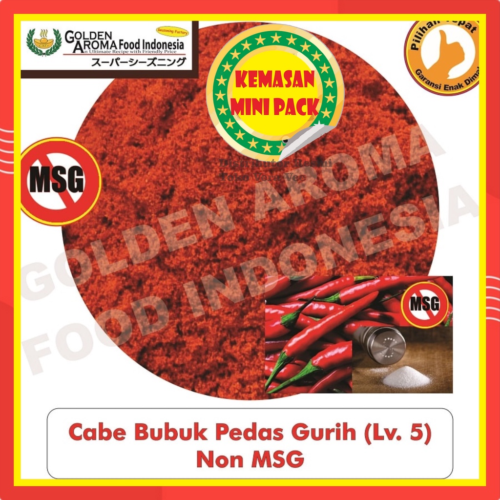 

Cabe Bubuk Pedas Gurih Level 5 Non MSG 50Gr Bubuk Cabe Pedas Gurih Level 5 Non MSG Makanan Bisa Kiloan Chilli Powder Super Pedas Aneka Bahan Instan Murah Enak Terbaik Kering Terjamin Halal Premium Sushi Bukan 100Gr 100 Gram Aida Jepang Antaka Thailand