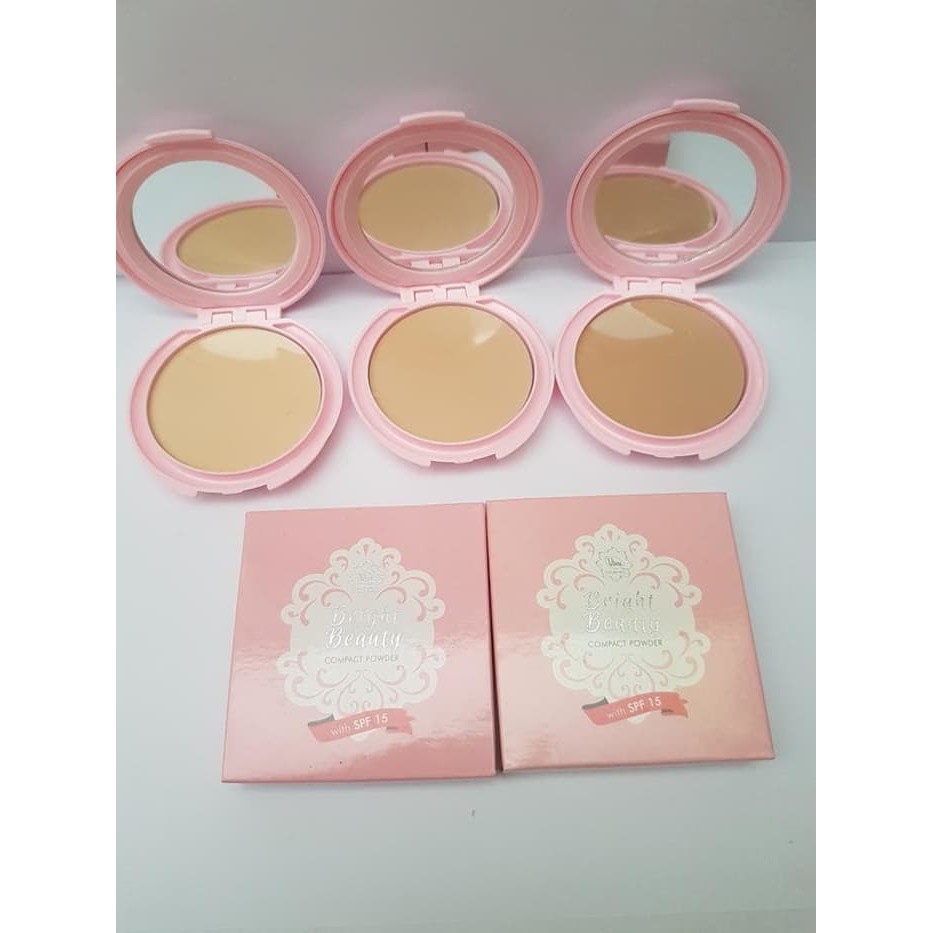 `ღ´ PHINKL `ღ´ 【v】【i】【v】【a】 Viva bedak padat compact powder bright pink anti wajah berminyak tahan lama