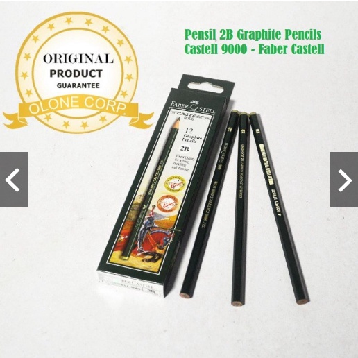 

Pensil 2B Graphite Pencils Castell 9000 1 pcs - Faber Castell