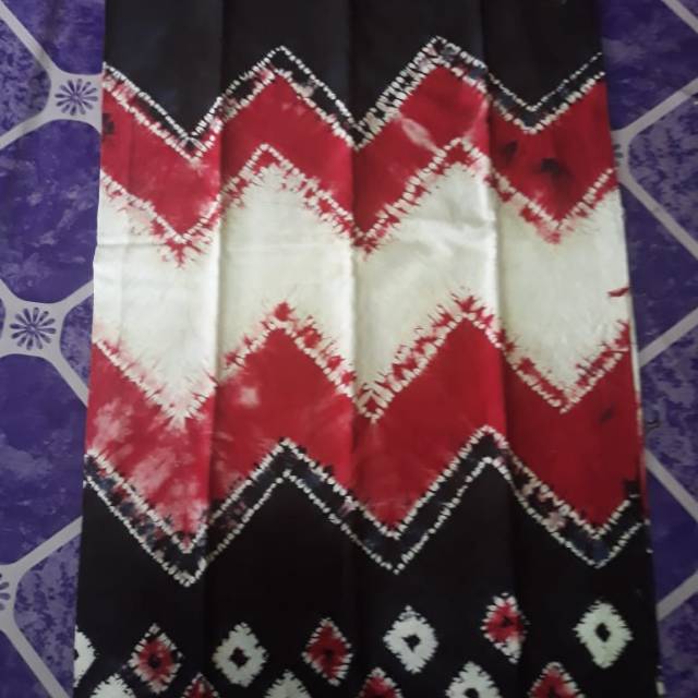 sasirangan motif cantik merah putih