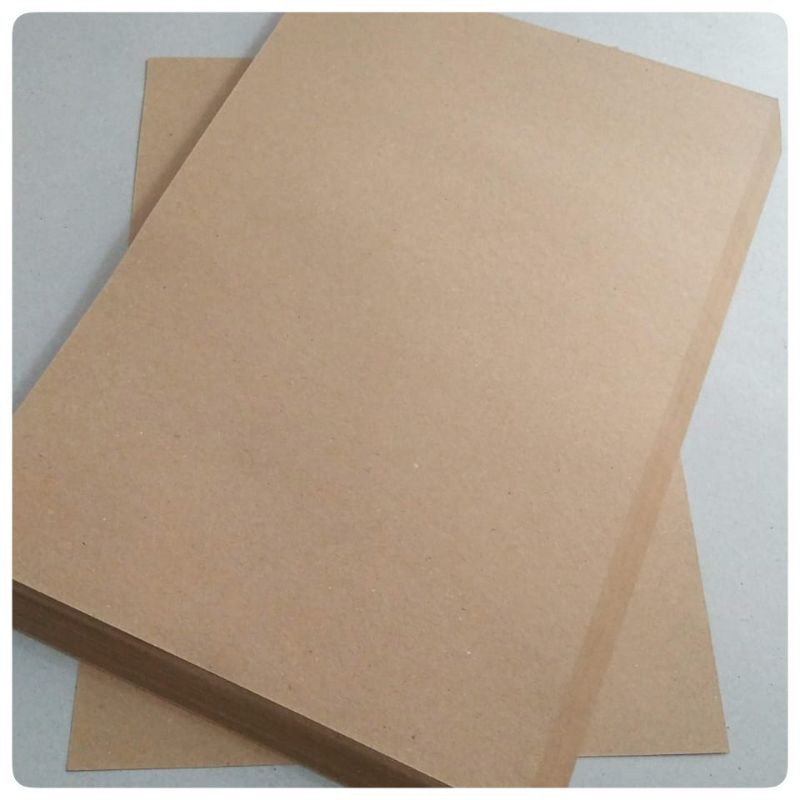 

InJO ( 25 Lembar ) Kraft Liner 500 Gsm / Kertas Samson Uk A3 29.7 cm X 42 cm
