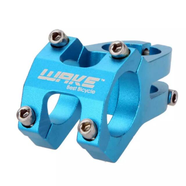 Stem pendek mtb biru Wake original