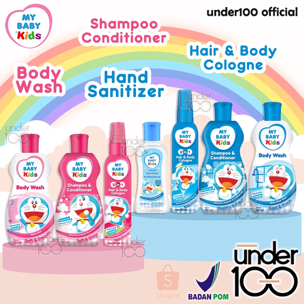 ❤ UNDER100 ❤ MY BABY KIDS Shampoo &amp; Conditioner | Body Wash | 2in1 Hair &amp; Body Cologne | Hand Sanitizer Antibacterial | BPOM