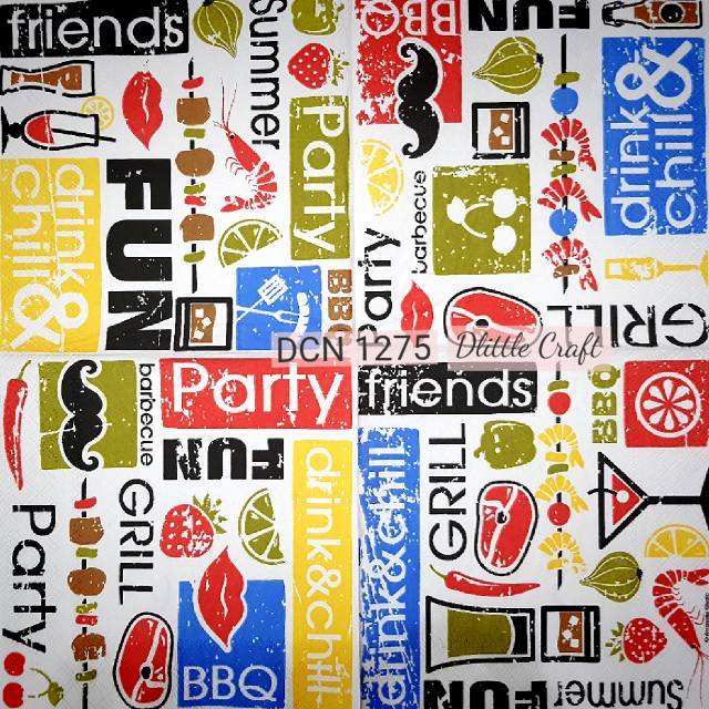 Napkin Decoupage/tissu decoupage