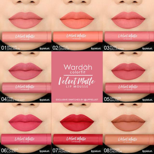 WARDAH COLORFIT VELVET MATTE LIP MOUSSE