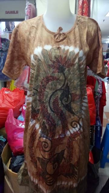 BIG SALE Daster Midi Kaos Corak Warna Random