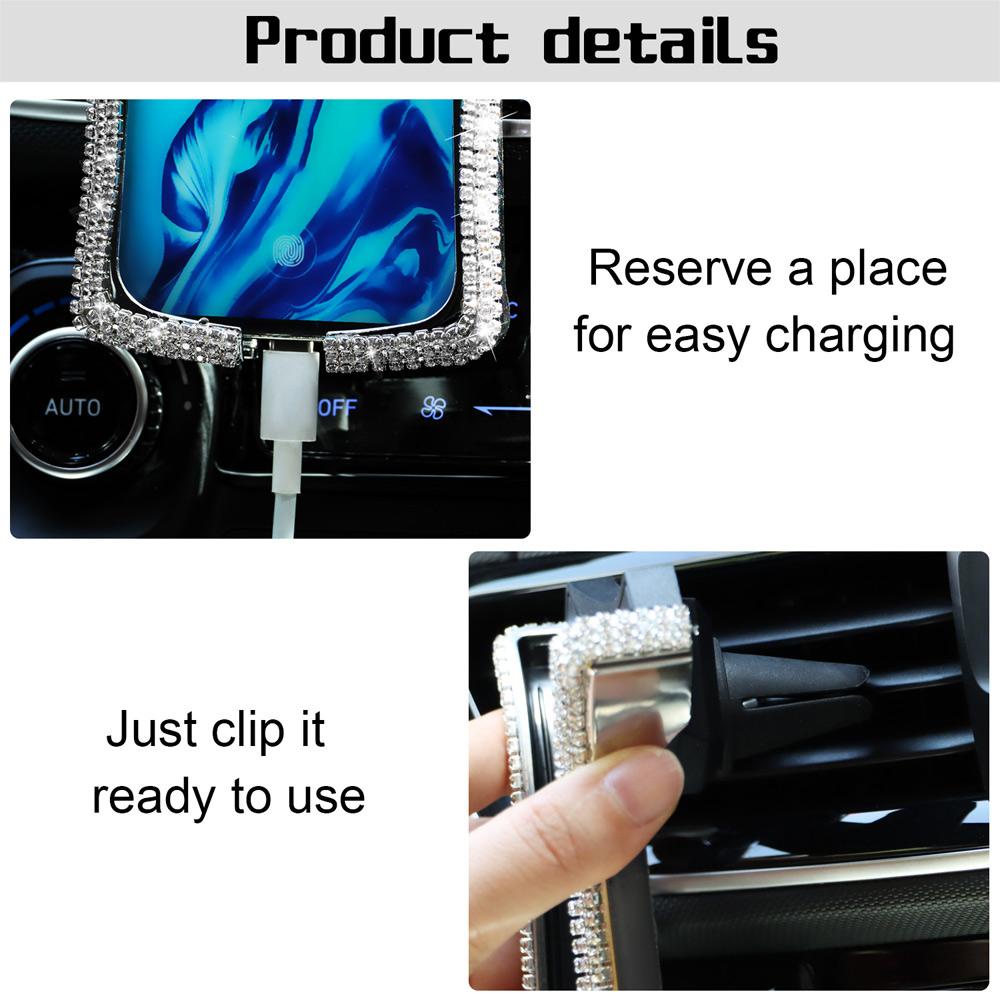 Populer Car Phone Holder Aksesoris Mobil Universal Adjustable Air Vent Phone Stand