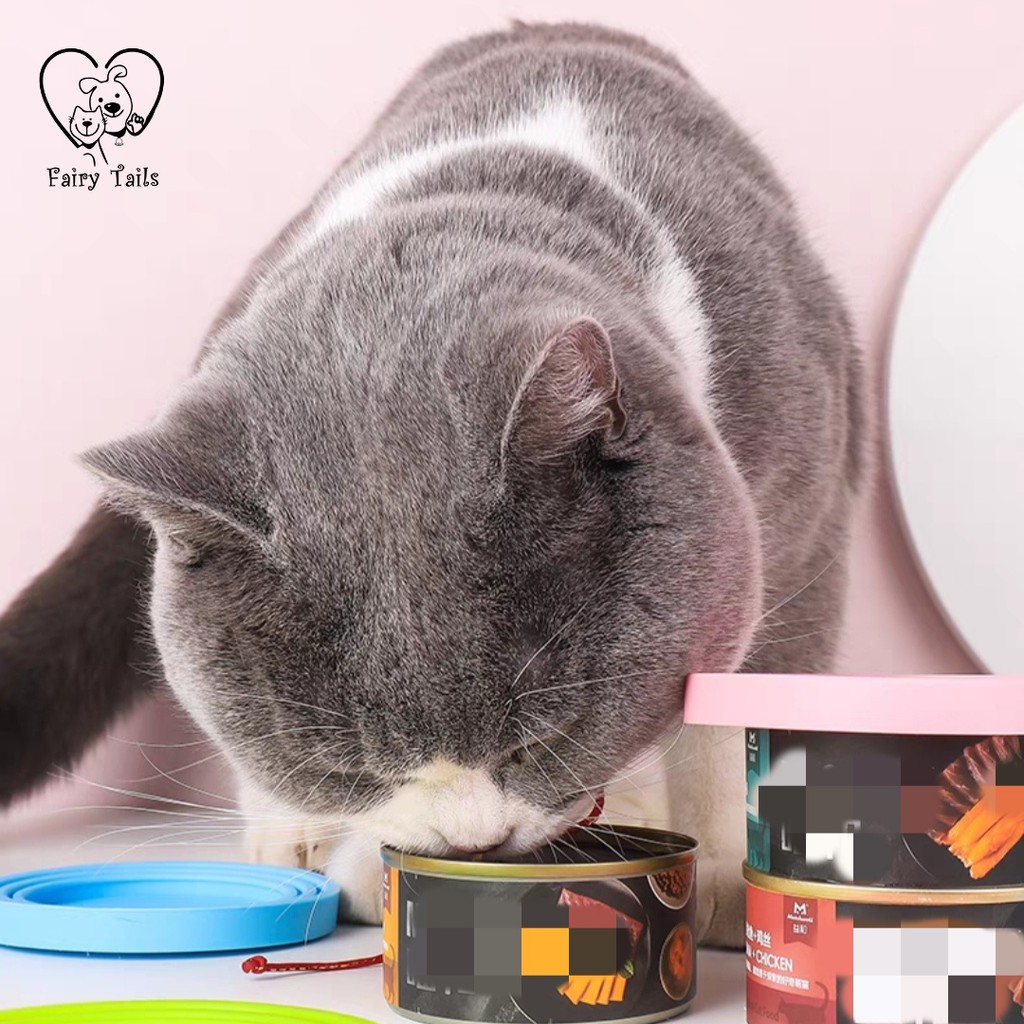 Tutup Kaleng Makanan Basah Untuk Kucing dan Anjing Bahan Silikon / Can Cover Silicone Can Lids for Pet Canned Wet Food Fit 3 Standard Size BPA Free