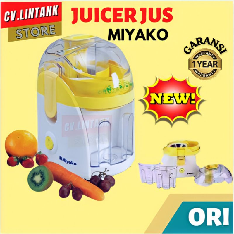 ALAT JUS PORTABLE  BLENDER PEMBUAT JUS BUAH DAN SAYUR Juicer Buah Tanpa Ampas Praktis Miyako Juicer 