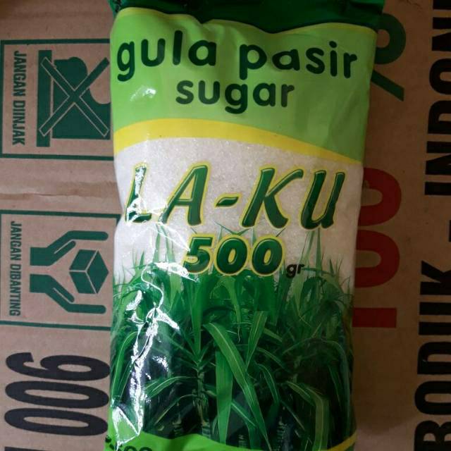 

Ready! Gula Merk LA-KU 500gr Harga PerDus