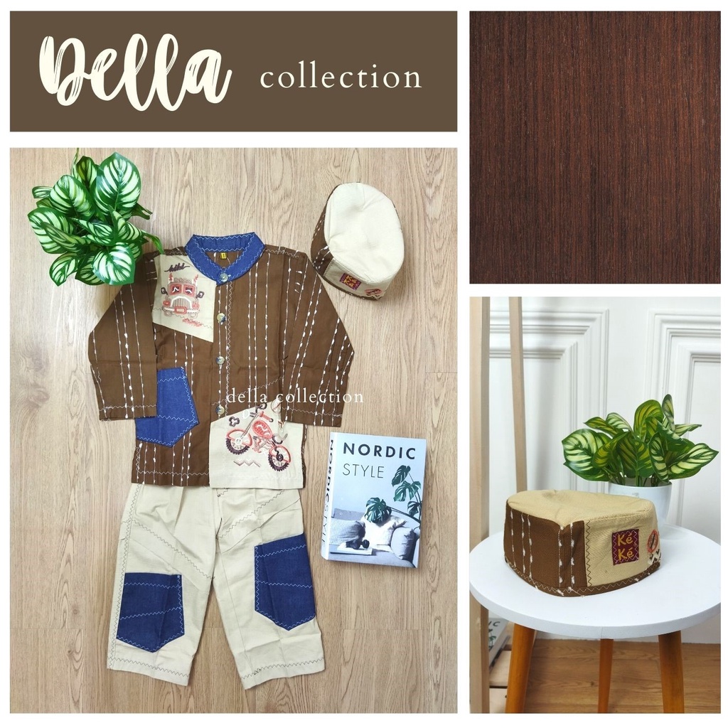 PROMO CUCI GUDANG | baju muslim anak LK Keke Koko Panjang (Size 1)