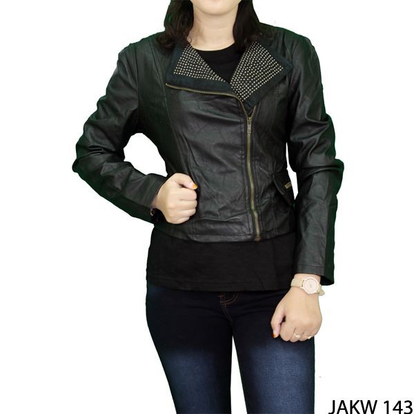 Jaket Wanita Dewasa Fabric Hitam – JAKW 143