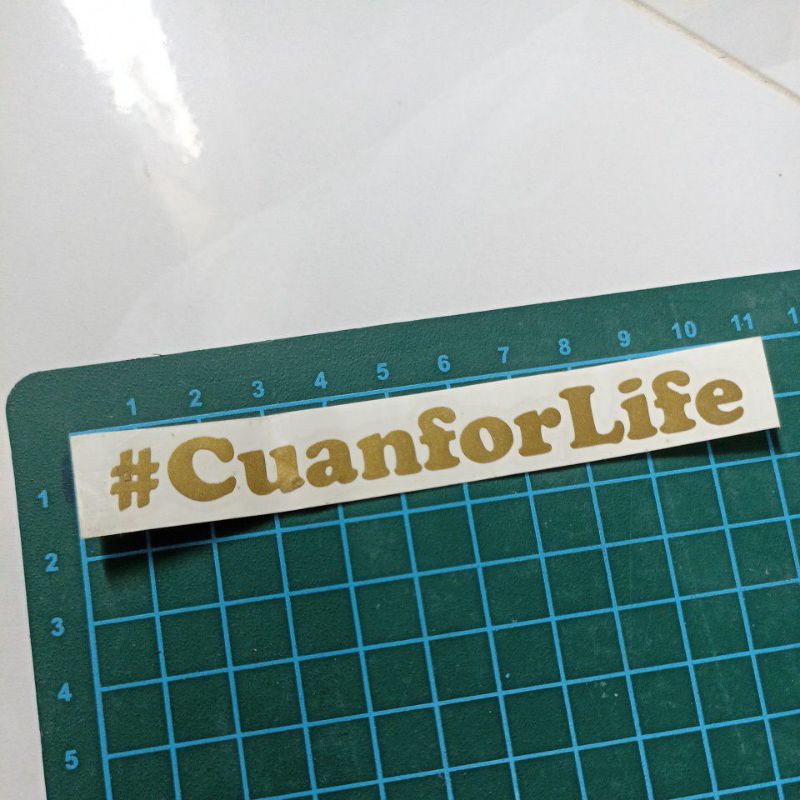 

Cuanforlife cuan for life sticker stiker cutting