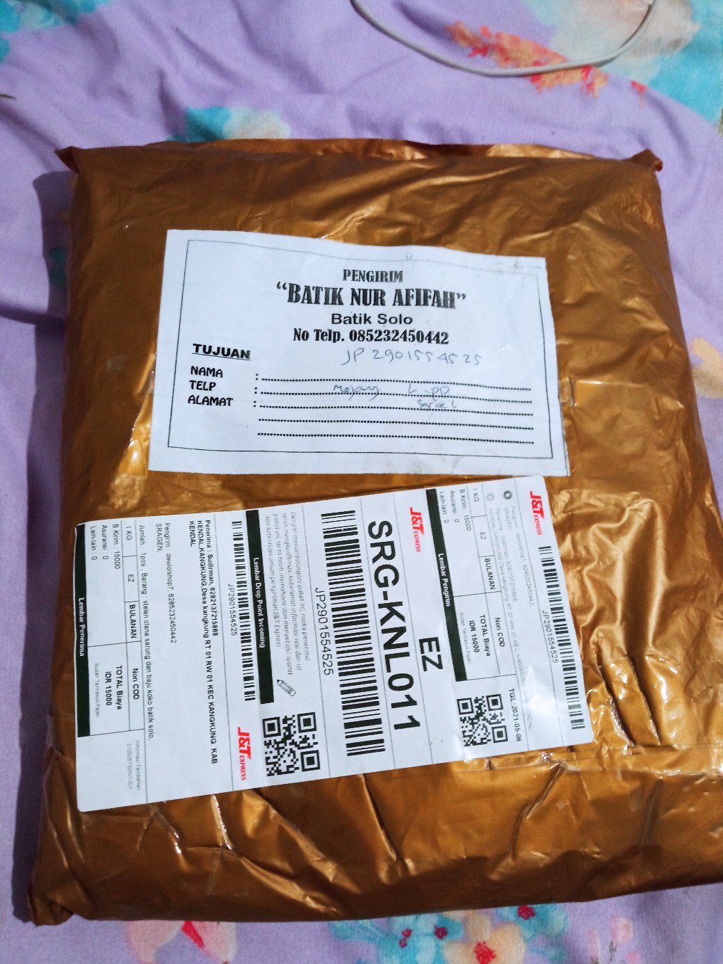 Setelan Clana Sarung Dan Baju Koko Batik Solo Motip Macan Putih Lengan Panjang,pendek