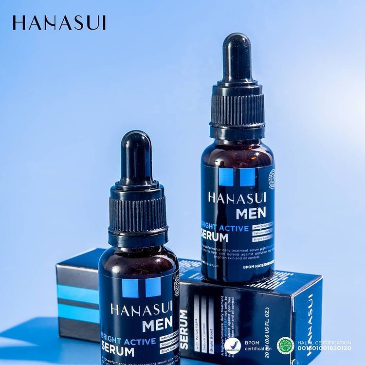 Hanasui Men Bright Active Serum / Serum Wajah untuk Pria