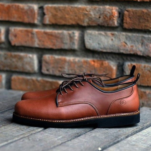 FOSTER BROWN | FORIND x Zapato | Sepatu Kulit Asli Vintage Klasik Pria/Cowok/Men - Derby - Footwear