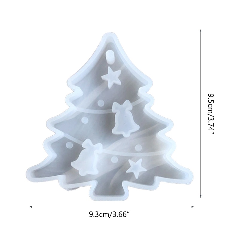 SIY  Christmas Tree Bell Elk Pendant Casting Silicone Mould Crystal Epoxy Resin Mold DIY Crafts Aromatherapy Wax Aroma Gypsum