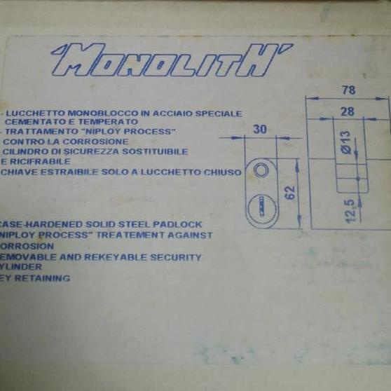 Gembok Viro Panzer 78mm 4143 Monolith