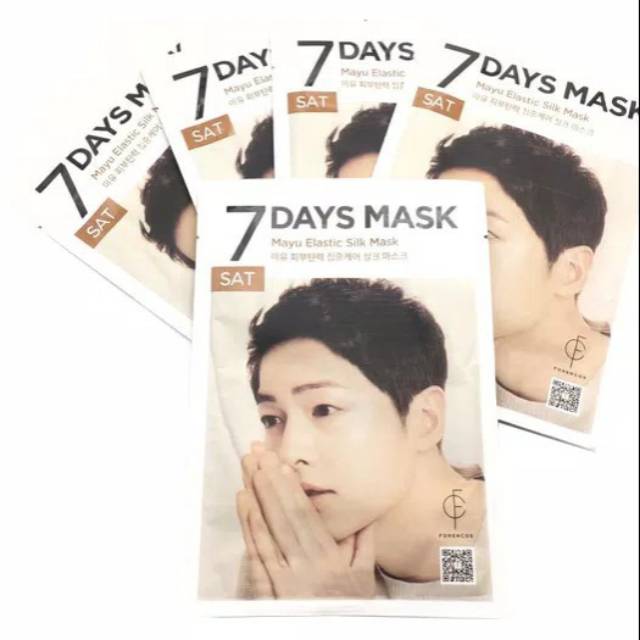 Jual Forencos 7 Days Mask Sheet Mask Song Joong Ki Saturday - Masker ...