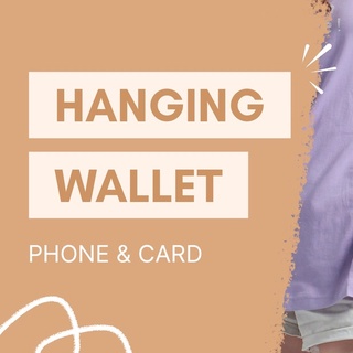 Vucce Hanging Wallet - Sling Bag Pouch Handphone Mini - Tas dompet Hp Selempang Kecil Terlaris Pria Wanita