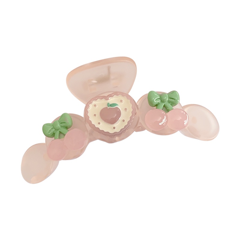 2022 Jepit Rambut Bentuk Buah Cherrypeach Gaya Korea Untuk Wanita