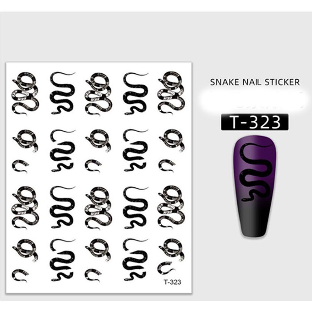 R-flower Nail Sticker Dekorasi Perekat Anti Air Desain Bunga