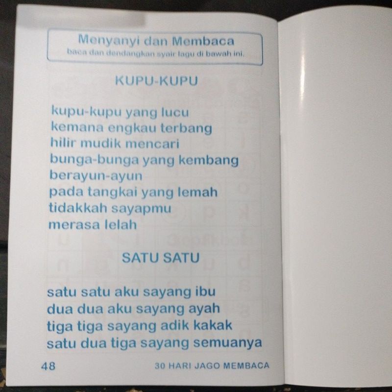 buku metode kilat 30 hari jago membaca 48 halaman (21x30cm)