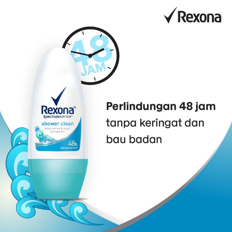 Rexona Women Anti Perspirant Deodorant Roll On Shower Clean 45ml