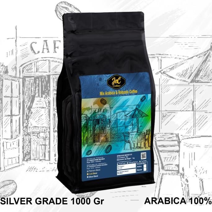 

JnC House Blend Silver Grade 100% Biji Kopi Arabika 1KG