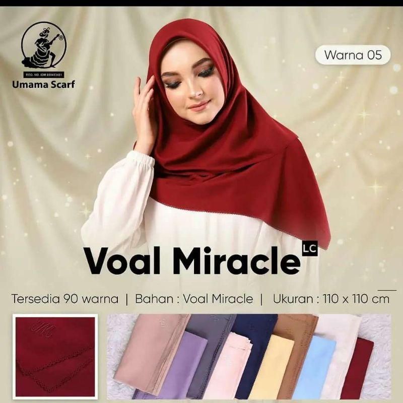 (PART 1) Voal Miracle Plain Umama Ori Hijab Segiempat