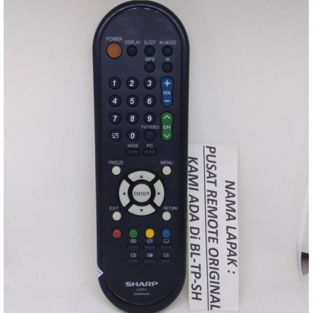 REMOTE REMOT TV LED LCD SHARP ECO ORIGINAL ASLI