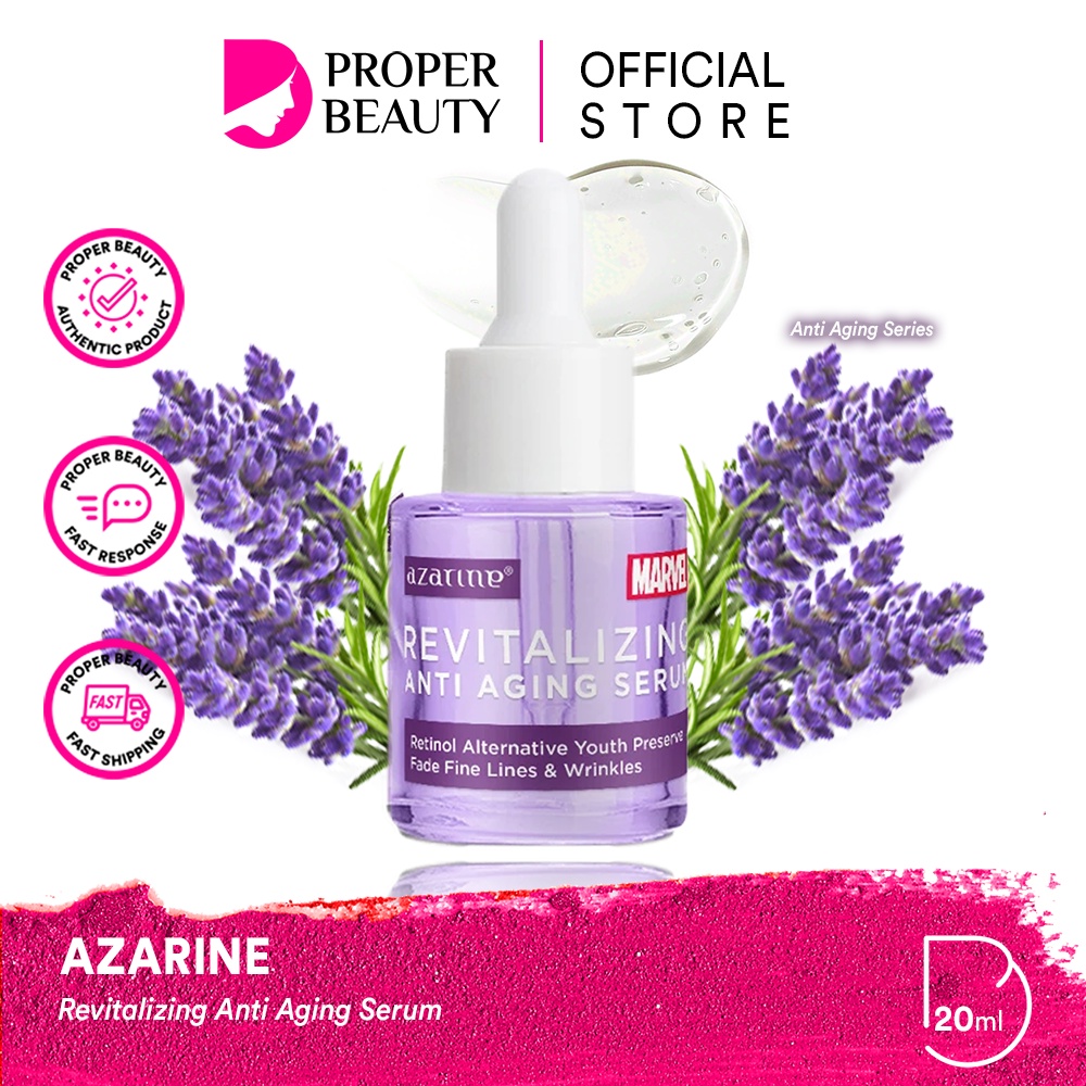AZARINE Revitalizing Anti Aging Serum Indonesia / Anti Aging Series 20ml / Penuaan Dini Wajah / Supe
