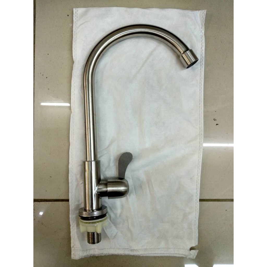 Kran Air Dapur Stainless Merk Kedeng Type KD 103 ukuran 1/2 inch