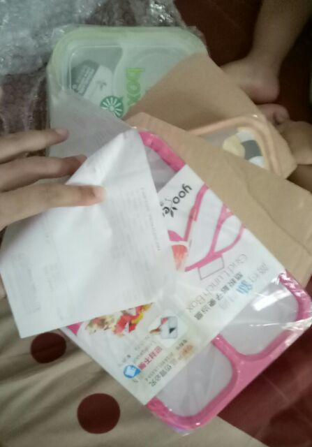 Yooyee Lunch Box 415 4 Sekat / Kotak Makan Bento Set Anti Tumpah Yoyee / Lunch Box Yooyee 415