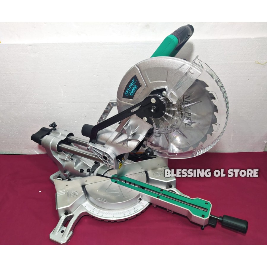 MITER SAW NRT SLIDING 10 INCH + LASER /NRT PRO GERGAJI LISTRIK 1055 HD