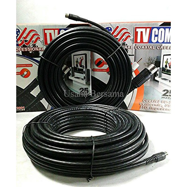 Kabel Antena TV 25 Meter TV COM / Kabel Antena 25m