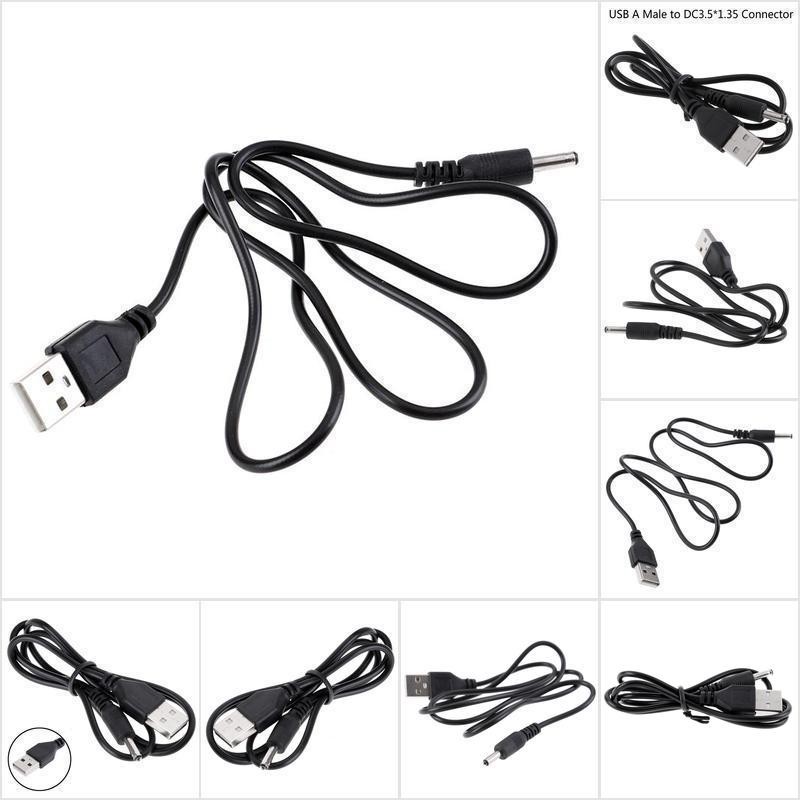 Skid 1Pc Kabel Power Konektor Charger USB A Male Ke DC 3.5x1.35mm