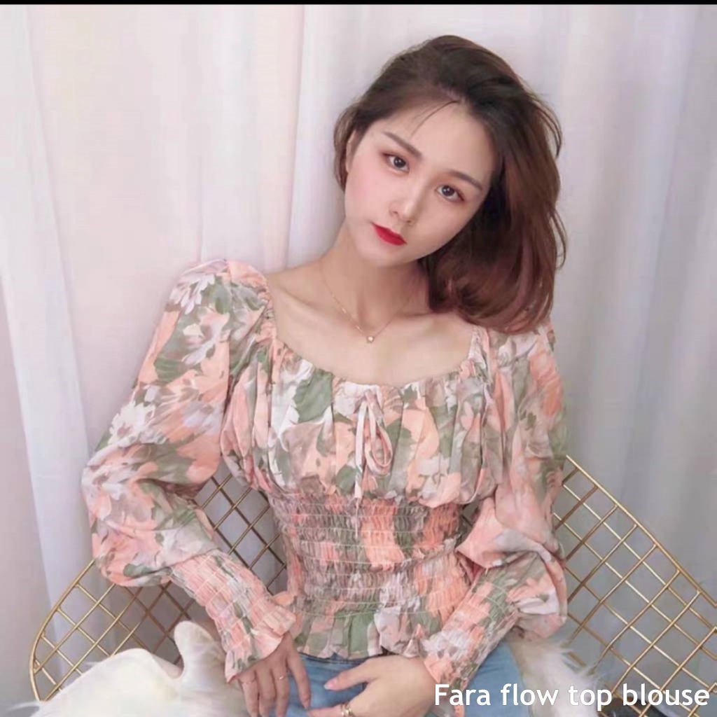 Fara flow top blouse - Thejanclothes