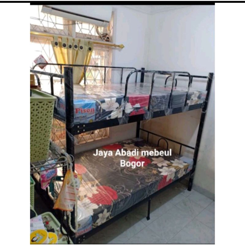 ranjang tingkat 120x120x200 plus busa inoac