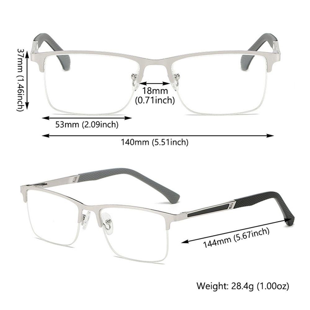 Nanas Kacamata Baca Untuk Pria Fashion Anti Silau/Ketegangan Mata/UV Spring Hinge Business Eyewear