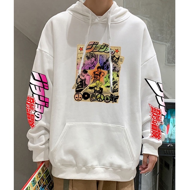 Hoodie Jojo Bizzare Adventure Jojo no Kimyo na Boken Anime Manga Premium Unisex