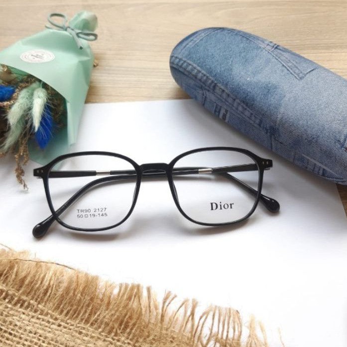 Kacamata minus antiradiasi frame deor 2127 TR90 bahan lentur ( free cairan dan lap kacamata )