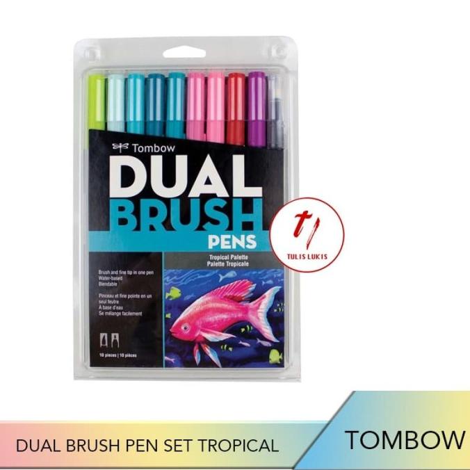 

TOMBOW DUAL BRUSH PEN TROPICAL SETS 10 PENS