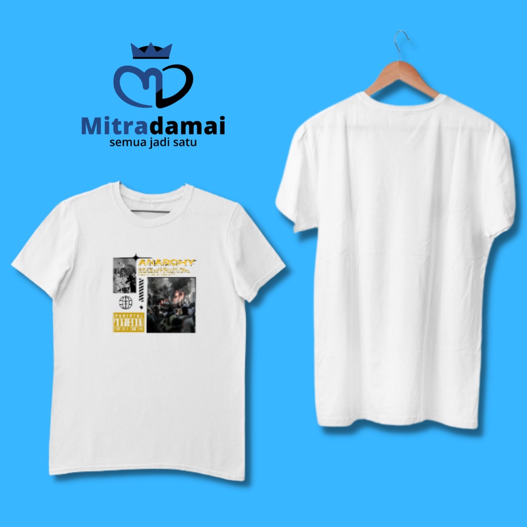 BAJU KAOS DISTRO LAKI-LAKI KEKINIAN PREMIUM TEMA ANARKI - MITRADAMAI