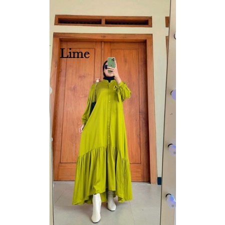 GAMIS TWILL PITA TERBARU DRESS MUSLIM MODERN KEKINIAN