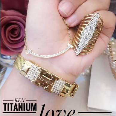 TiTanium set perhiasan wanita G70