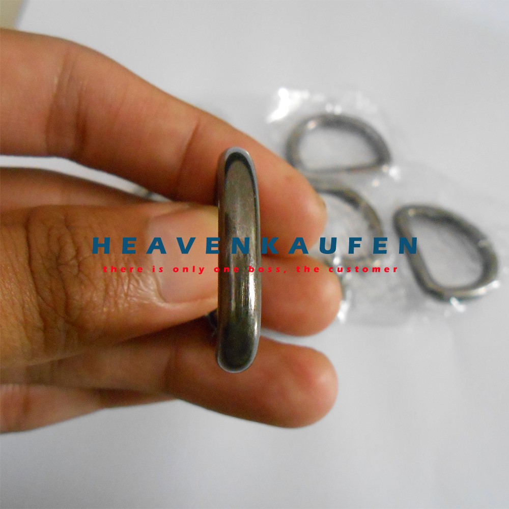 Ring D Tas 2,5 cm Black Nikel (Hitam) Kualitas Premium Tebal 5 mm