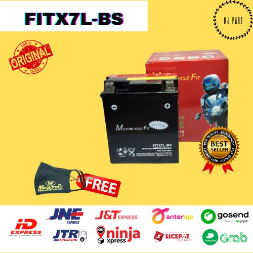 Aki Motor MF YTX7L-BS Bagus GS YUASA MOTOBATT AKI BERKUALITAS AKI MURAH ORIGINAL TERLARIS BAGUS