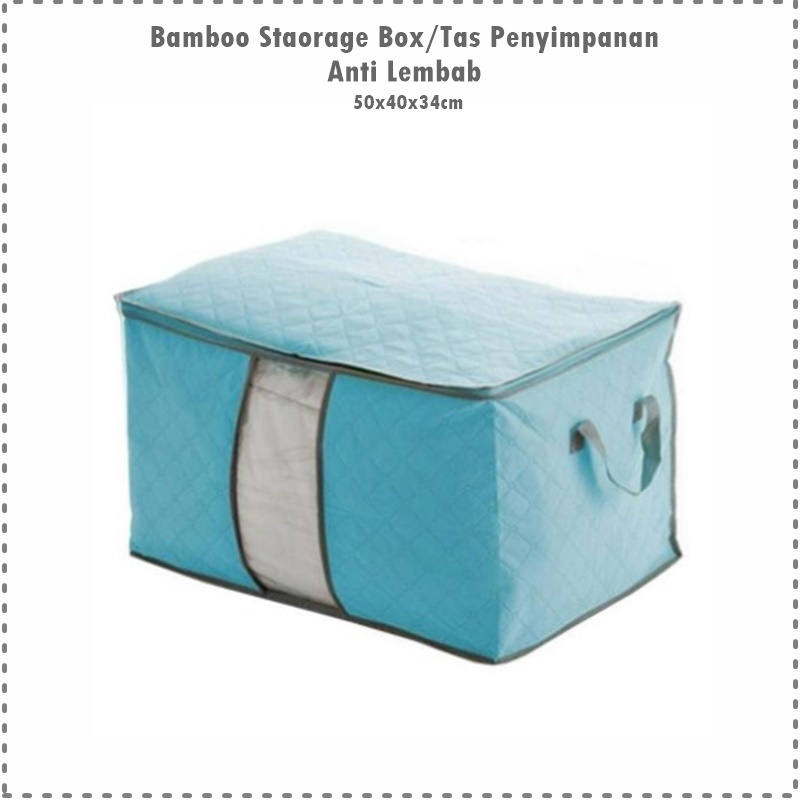 Bamboo Storage Box/Tas Penyimpanan Horizontal Anti Lembab