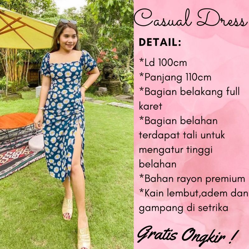 MINI DRESS DRESS POLOS MINI DRES DRESS BELAH SAMPING DRESS BODYCON SEXY DRESS KERUT DRESS SEKSI DRES